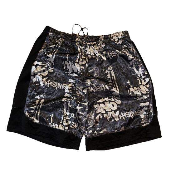 Vintage AND 1 Shorts Mens 2XL Basketball Logo Y2k Long Baggy Hip Hop Mesh 90’s - Picture 4 of 6